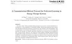 A Communication-Efficient Protocol for Federated Learning in Energy Storage Systems 
